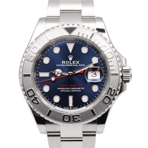 blue dial rolex yacht master|rolex yacht master 40 126622.